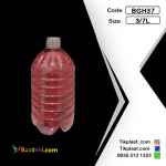 بطری 3.7 لیتری پت پلاستیکی طرح گرد + درب