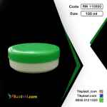 کارخانه تولید پوکه کرم پلاستیکی 100 گرمی + درب