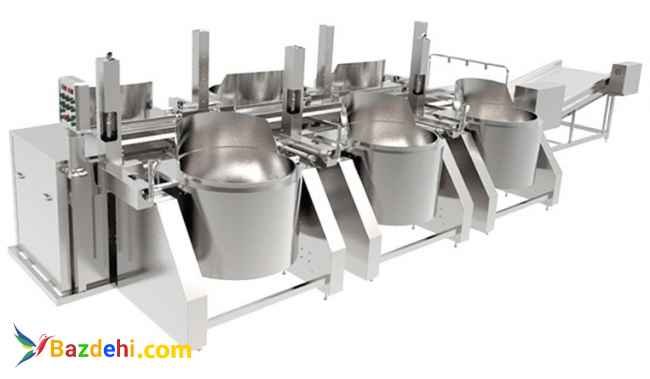 دستگاه پخت آبکشی و دانه گیری برنج (Model NRL – 900/600/400)